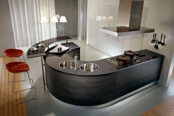 Pedini Kitchens With Rounded Countertops