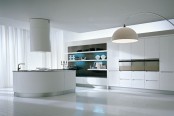 pedini-integra-round-kitchen-white