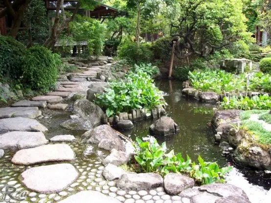 Create natural-looking paths in your garden to connect different areas you might want your guests to visit.