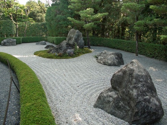 Addining stones and pebbles in different sizes is a great way to achieve this Zen look you're craving for.