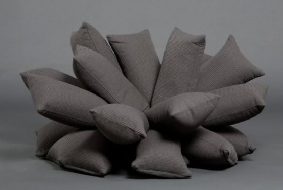 Unusual Sofa Made Of Pillows