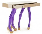 Playful Bff Console Tables With Sexy Girl Legs