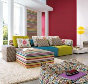 Pretty Colorful Living Room