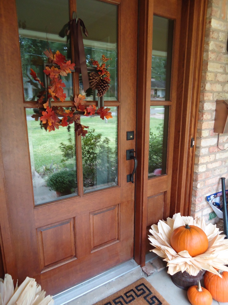 Faux leaves are perfect to make fall arrangements and wreathes.