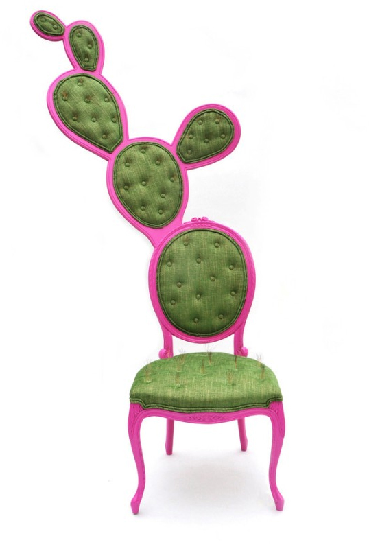 Nopal Cactus-Inspired French Oval Chairs – Prickly Pair Chairs