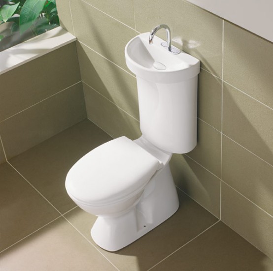 Toilet With Integrated Hand Basin