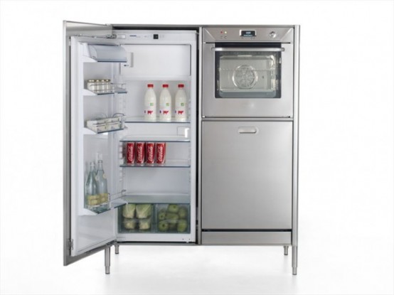 Race Car Style Inox Kitchens For Tight Spaces