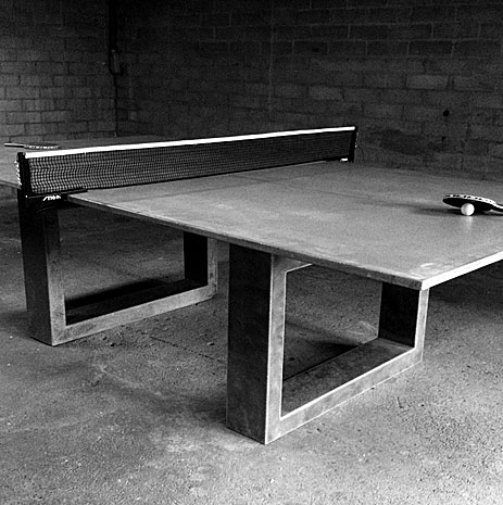 Really Cool Ping Pong Dining Table Made Of Concrete And Steel