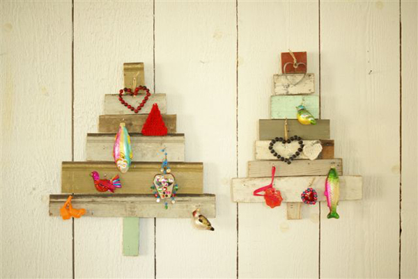 Recycled Wooden X Mas Trees