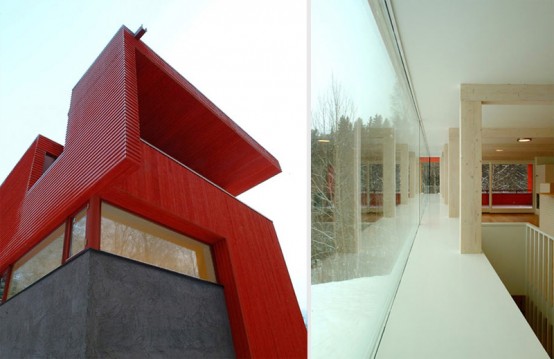 The Red Wooden House by JVA