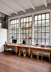Refined Industrial Loft With A Strong Masculine Character