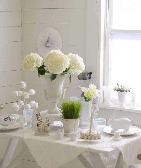 26 Refined White Easter Décor Ideas