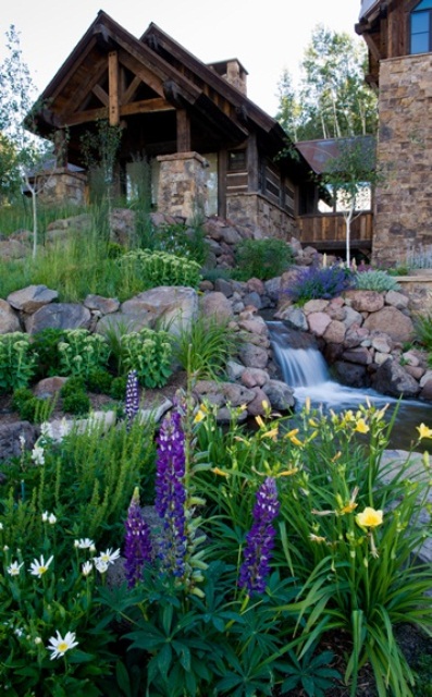 With careful planning your backyard could look like it is part of some mountain landscape.