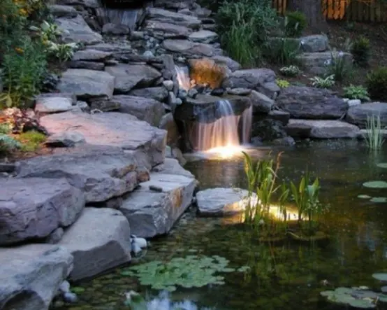 Your waterfall or  backyard pond would look much better  at night with underwater lighting.