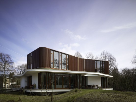 Retro Futuristic House Design by Mecanoo Architecten
