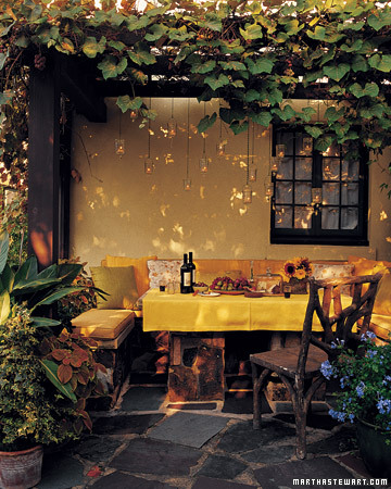 Romantic Outdoor Dining Area