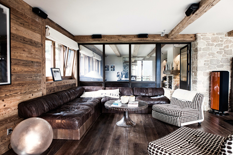 Rustic and mid century chalet vieux valet verbier  1