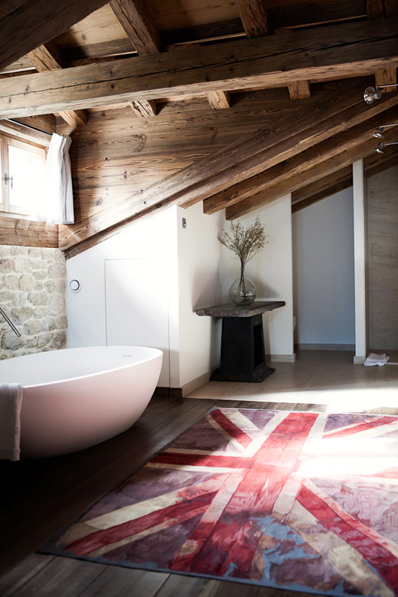 Rustic and mid century chalet vieux valet verbier  16