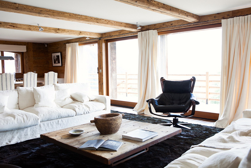 Rustic and mid century chalet vieux valet verbier  4