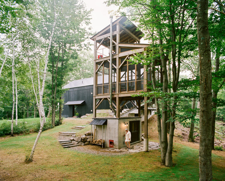 Rustic passive house barn and sauna compound  5