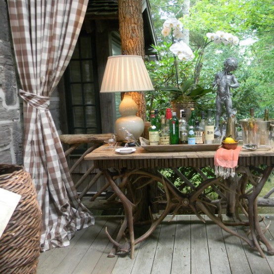 Rustic Porch Design With Hunter’s Retreat Touches
