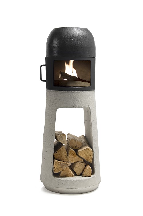 Rustic Wood Stove To Warm A 120 Square Meter Room