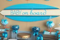 seaside themed boy baby shower