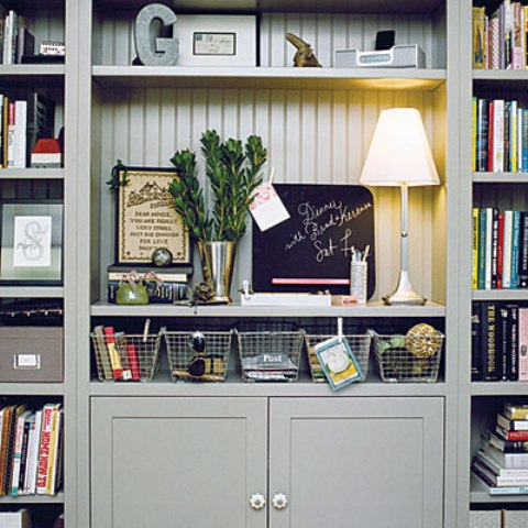 Any family room needs lots of storage for the stuff of all family members. Built-ins is the most effective choice.