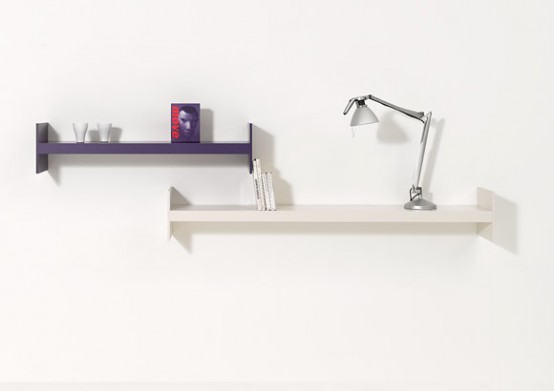 Simple Shelf System That Offers A Lot Of Room For Books – Wink by Performa