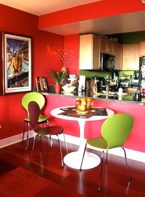 Small And Colorful Dining Area