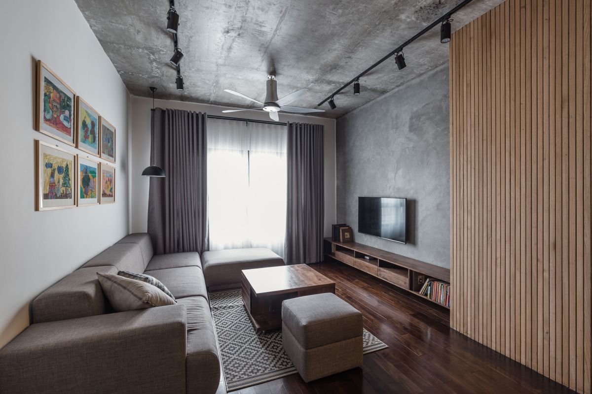 Small and stylish apartment with an industrial vibe  2