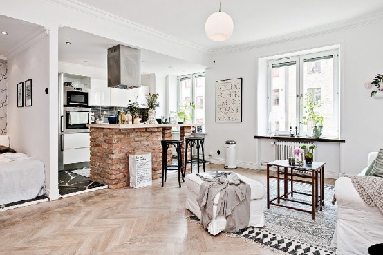 Small And Stylish Scandinavian Apartment Kept Spacious