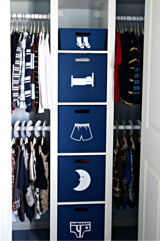 Smart and fun kids clothes organizing ideas  19