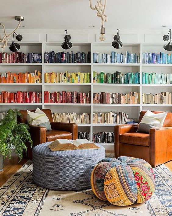 Smart ideas to organize your books at home  2