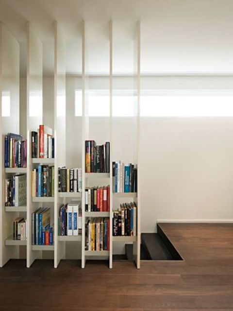 Smart ideas to organize your books at home  35