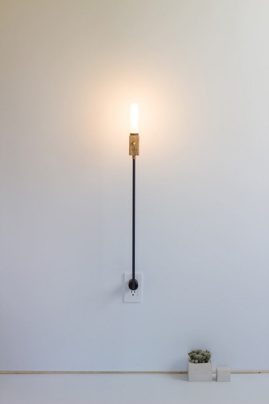 Smart Wall Lamp With Industrial Design Wald Plug Lamp