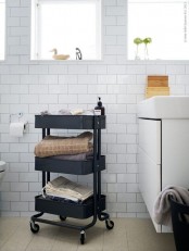 IKEA Raskog cart to store bath accessories