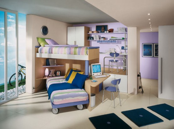 Bright Kids Room Ideas from Sangiorgio Mobili