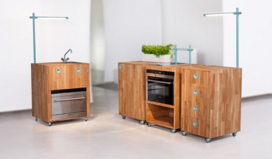 Space Saving and Eco-Friendly Kitchen of Future