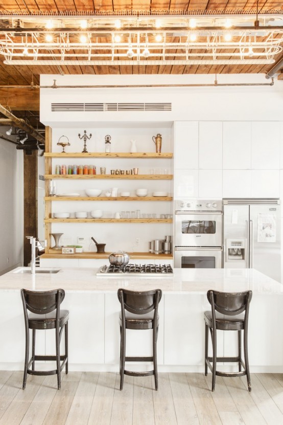 Spacious Made-For-TV Kitchen Design With A Cookbook Writing Office