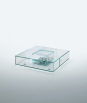 Spectacular All Glass Seasons Coffee Table