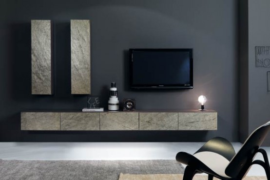 Modular Living Room Furniture Made of Stone