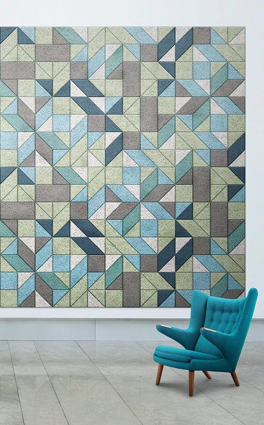 catchy geometric soudproof tiles on the wall sound proof it and create a bold wall art