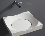 Stylish Modern Round Sink With No Drain