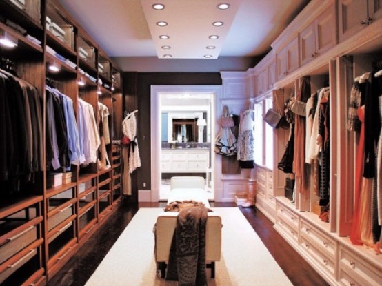 LED lights is a subtle, practical and energy-efficient way to highlight things in your closet.