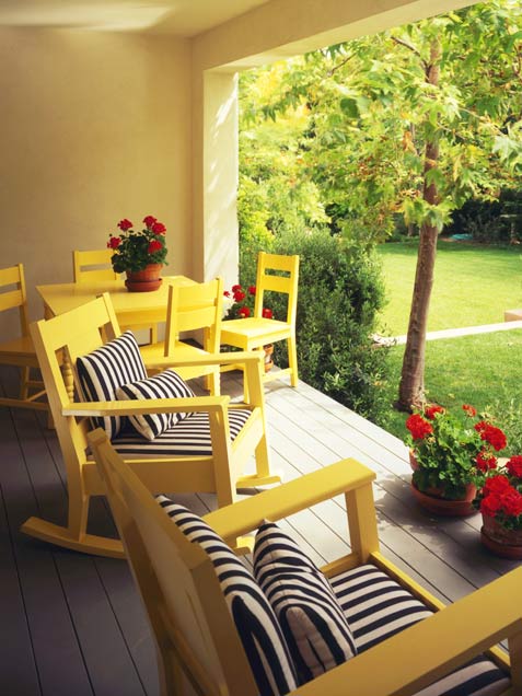 Sunny Patio Deck For A Small Party