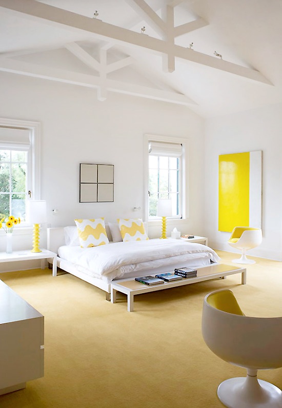 Sunny Yellow Accents In Bedrooms – 49 Stylish Ideas