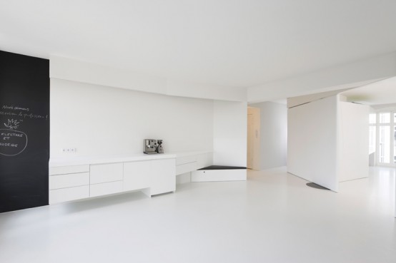 Clear White Apartment Interior