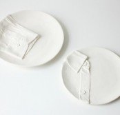 Surrealistic Tableware Collection Imitating Clothes
