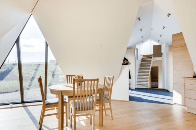 Sustainable and airy pyramid cottage in iceland  10